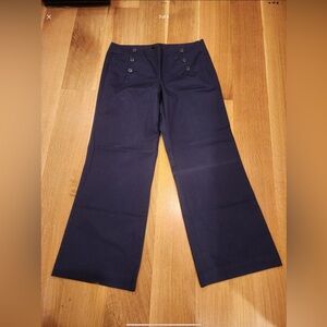 The Limited Navy Blue Stretch Sailor Pants - Size 14